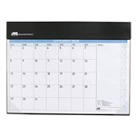 SASCO 10552 DELUXE 512 X 376MM DESK PLANNER MONTH TO VIEW BLACK