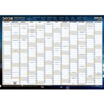 COLLINS WRITERAZE 10800 QC EXECUTIVE YEAR PLANNER LAMINATED ROLL UP 700 X 1000MM