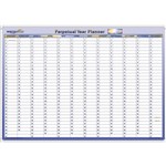 COLLINS WRITERAZE 12805 QC PERPETUAL YEAR PLANNER FRAMED 500 X 700MM