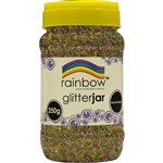 RAINBOW GLITTER 250G JAR MULTI