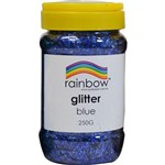 RAINBOW GLITTER 250G JAR BLUE