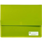 MARBIG POLYPICK DOCUMENT WALLET HEAVY DUTY A4 LIME