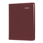 COLLINS BELMONT POCKET 337PV78 DIARY WEEK TO VIEW WITH PENCIL A7 BURGUNDY