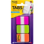 POSTIT 686PGO DURABLE FILING TABS SOLID 38MM PINKGREENORANGE PACK 66