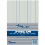 WRITING PAPER A4 18MM SOLID RULED LANDSCAPE 500 SHEETS 297208MM NOT DOTTED