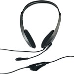 VERBATIM MULTIMEDIA HEADSET WITH MICROPHONE BLACKSILVER