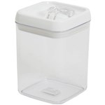 CONNOISSEUR FLIPTITE CANISTER SQUARE 17 LITRE CLEAR