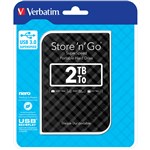 VERBATIM STORENGO USB 30 PORTABLE HARD DRIVE 2TB BLACK