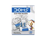 DOMS DUST FREE ERASERS WHITE SMALL