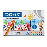 DOMS WAX CRAYONS 12 COLOURS