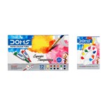 DOMS WATER COLOUR TUBES  COLOUR PALETTE 12 COLOURS