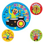 AVERY 69621 MERIT STICKERS CARTOON BAND 30MM ASSORTED COLOURS PACK 102
