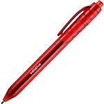 INITIATIVE ECOWISE RECYCLED RETRACTABLE BALLPOINT PEN 10MM RED BOX 12