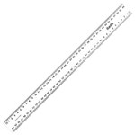 BANTEX RULER PLASTIC 400MM CLEAR