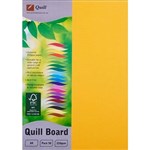 QUILL BOARD 210GSM A4 SUNSHINE YELLOW PACK 50