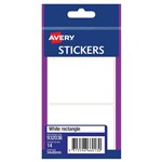 AVERY 932036 MULTIPURPOSE STICKERS RECTANGLE 80 X 50MM WHITE PACK 14