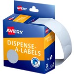 AVERY 937293 LABEL DISPENSER ROUND 32MM WHITE PACK 350