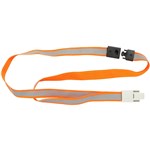 REXEL ID LANYARD REFLECTIVE HIGH VISABILITY ORANGE PACK 5
