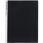 MARBIG DISPLAY BOOK NONREFILABLE INSERT COVER 20 POCKET A4 CLEARBLACK