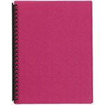 MARBIG DISPLAY BOOK REFILLABLE 20 POCKET A4 PINK