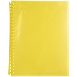 MARBIG DISPLAY BOOK REFILLABLE 20 POCKET A4 SUMMER YELLOW