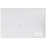 PICTOR FOOLSCAP POLY DOCUMENT WALLET WITH VELCRO CLEAR