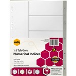 MARBIG INDEX DIVIDER PP 15 TAB A4 GREY