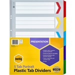 MARBIG DIVIDER MANILLA 5TAB A3 ASSORTED