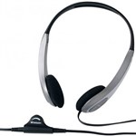 VERBATIM HEADSET MULTIMEDIA WITH VOLUME CONTROL SILVERBLACK