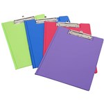 MARBIG CLIPFOLDER PE A4 SUMMER COLOURS ASSORTED
