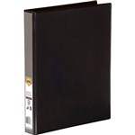 MARBIG CLEARVIEW INSERT RING BINDER 3D 25MM A4 BLACK