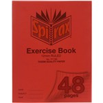SPIRAX P118A EXERCISE BOOK 12MM RULED 70GSM 48 PAGE A5 RED