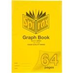 SPIRAX P136 GRAPH BOOK 8MM GRID 64 PAGE A4 YELLOW