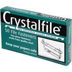 CRYSTALFILE FILE FASTENERS SILVER BOX 50