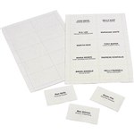 REXEL ID CONVENTION BADGE INSERT CARDS WHITE PACK 250