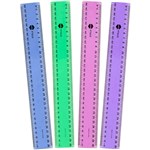 MARBIG RULER METRIC 300MM FLUORESCENT ASSORTED