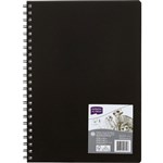 DERWENT ACADEMY VISUAL ART DIARY PORTRAIT 120 PAGE A4 BLACK