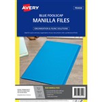 AVERY 88222 MANILLA FOLDER FOOLSCAP BLUE PACK 20
