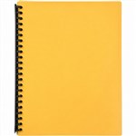 DISPLAY BOOK A4 20 POCKET YELLOW