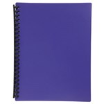 DISPLAY BOOK A4 20 POCKET PURPLE