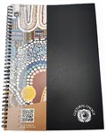 CULTURAL CHOICE NOTEBOOK A5 200PG SPIRAL SIDE OPEN PP BLACK