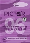 PICTOR PREMIUM PRO A4 96 PAGE PP EXERCISE BOOK DOTTED THIRDS 14MM 70GSM GALAXY