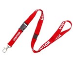 LANYARD PRINTED VISITOR WITH TRIGGER HOOK BREAKAWAY 16mm REDWHITE 
