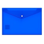 DOCUMENT WALLET  PP WITH BUTTON A4 BLUE