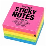 PICTOR PREMIUM FLURO 76 x 76 NOTES CUBE 500 SHEETS