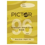 PICTOR PREMIUM A4 96 PAGE GRID BOOK 10MM 70GSM STARS