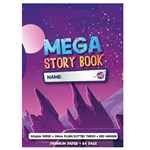 PICTOR PREMIUM MEGA 330 X 245MM 64 PAGE STORY BOOK 24MM PLAINDOTTED THIRDS 100GSM PINK MOON