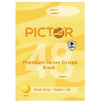 PICTOR PREMIUM PRO A4 48 PAGE PP 10MM GRAPH BOOK 70GSM SUN