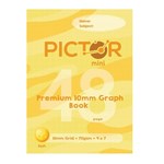 PICTOR PREMIUM MINI 225 X 175MM  48 PAGE GRAPH BOOK 10MM 70GSM SUN