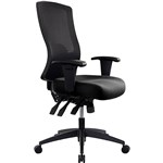 BURO TIDAL CHAIR HIGH MESH BACK ARMS BLACK